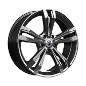 КиК Каррера KC-655 18x7.0 5x114.3 ET45/67.1 Дарк платинум